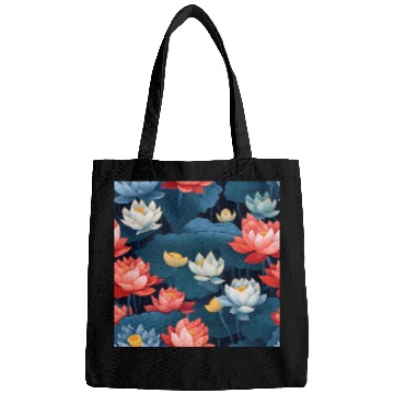 Discover Serenity Blooms: Timeless Lotus Pattern Bags