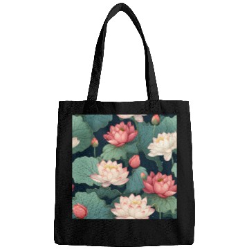 Discover Serenity Blooms: Timeless Lotus Pattern Bags