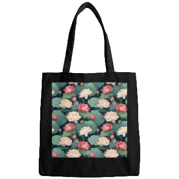 Discover Serenity Blooms: Timeless Lotus Pattern Bags