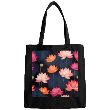Discover Serenity Blooms: Timeless Lotus Pattern Bags