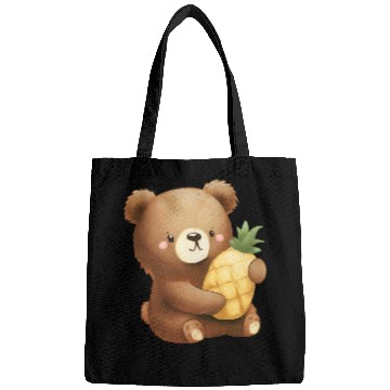 Discover Bear loves pineapple Bags