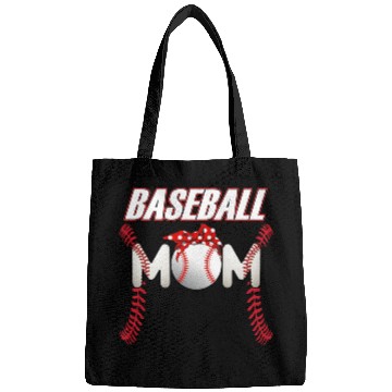 Discover Baseball Mom Baseball Lover Baseball Player Mother Bags