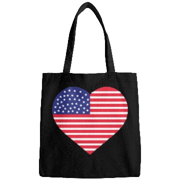 Discover american flag heart Bags