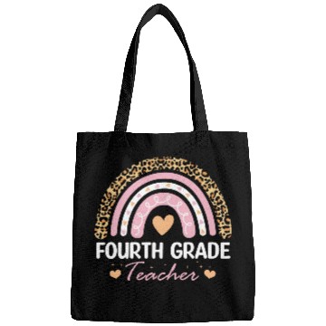 Discover 4th Grade Leopard Rainbow Teacher Kindergarten Bags
