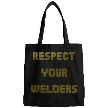 Discover Respect Your Welders Yellow Cross Stitch Bags
