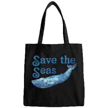 Discover Save The Seas And Oceans Save The Planet Blue Bags