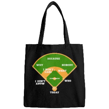 Discover Whos On First Baseball Diamond Fielding Card Bags