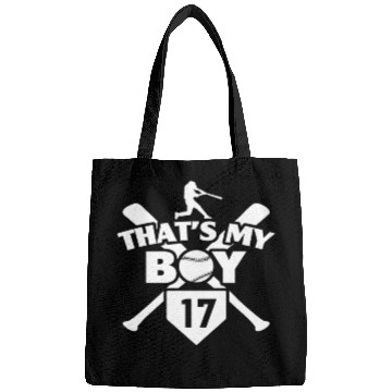 Discover Baseball Mom Dad T'S My 17 Baseball Number 17 Bags