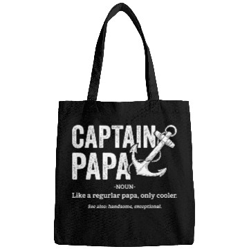 Discover Captain Papa Funny Pontoon Boat Lover Dad Bags