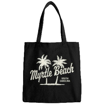 Discover Myrtle Beach South Carolina 70S Palm Trees Bags