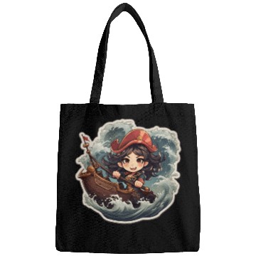 Discover Pirate Captains Cute Cartoon Steering Bags
