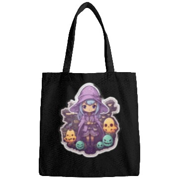 Discover Cute Cartoonish Necromancer Summoning Friends Bags
