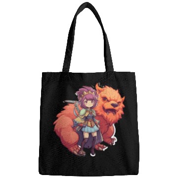 Discover Whimsical Beast Tamer Commandin Design Bags