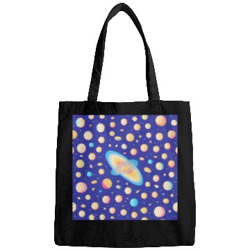 Discover Galaxy nebula art Bags