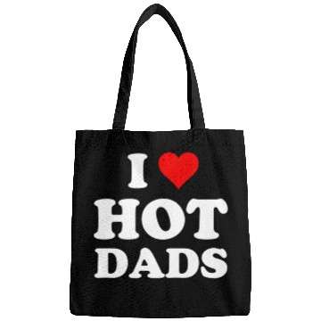 Discover I Love Hot Dads Bags