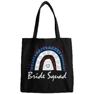 Discover Bride Squad Matching Bachelorette Wedding Rainbow Bags