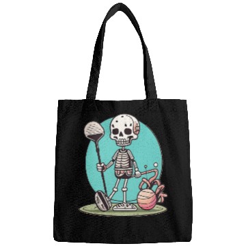 Discover Funny Golf Skull Funny Sport Bags
