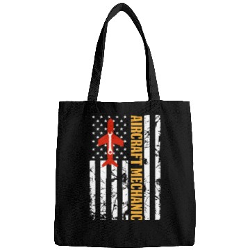 Discover AIRCRAFT MECHANIC USA FLAG Bags