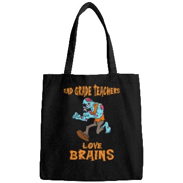 Discover 2nd Grade Teachers Love Brains Zombie Teacher Bags