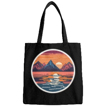 Discover Vintage mountains view Bags