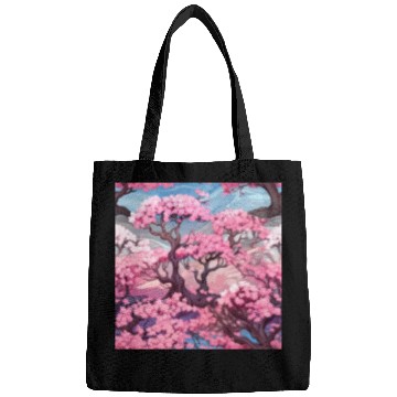 Discover Anime Euphoria: Fantasy Cherry Blossom Dreamscape Bags
