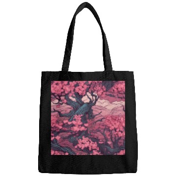 Discover Anime Euphoria: Fantasy Cherry Blossom Dreamscape Bags