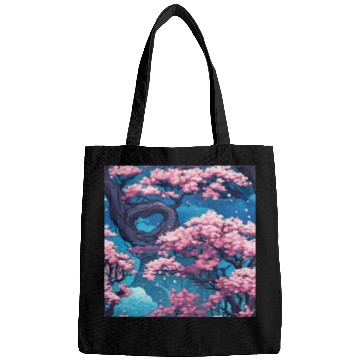Discover Anime Euphoria: Fantasy Cherry Blossom Dreamscape Bags