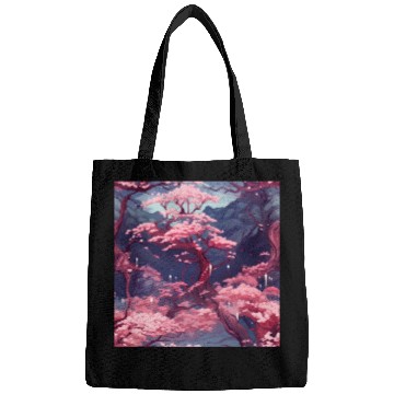 Discover Anime Euphoria: Fantasy Cherry Blossom Dreamscape Bags