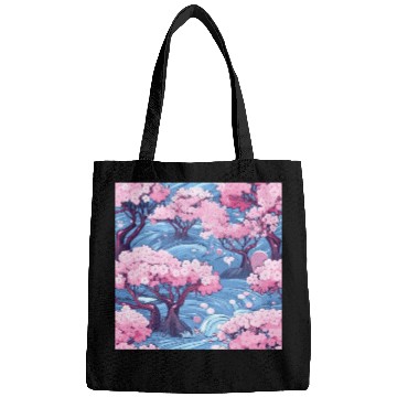 Discover Anime Euphoria: Fantasy Cherry Blossom Dreamscape Bags