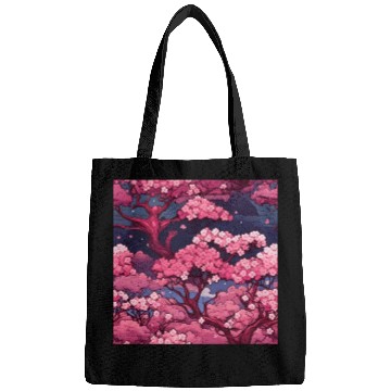 Discover Anime Euphoria: Fantasy Cherry Blossom Dreamscape Bags