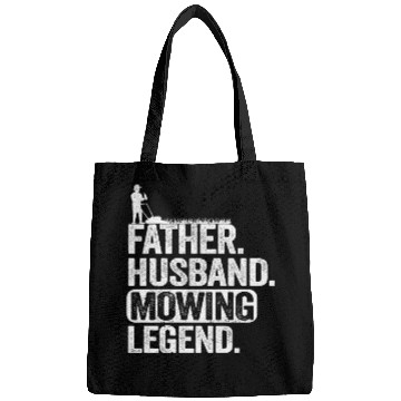 Discover Father Husband Lawn Mowing Legend Gardening Dad Bags