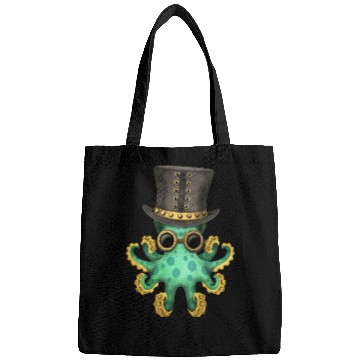 Discover Steampunk Green Octopus Bags