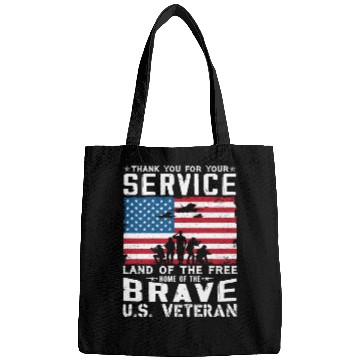 Discover US Army Veteran Land Of The Free Bags
