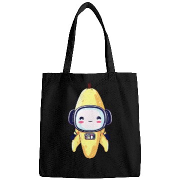 Discover Kawaii Banana - Cyborg, Robot, Astronaut, Bags