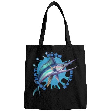 Discover fish relax repeat swordfish Bags
