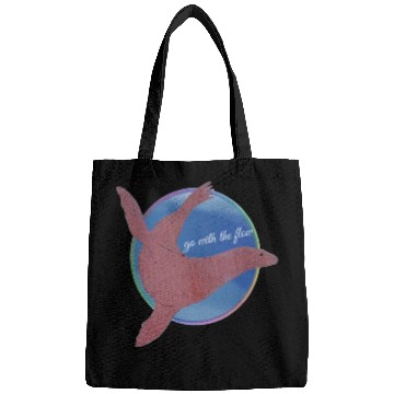 Discover Go With The Flow Sea Lion Rainbow Circle Bags
