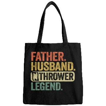 Discover Father Husband Axe Thrower Legend Axe Throwing Dad Bags