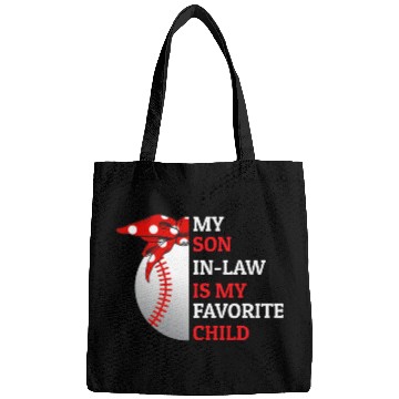 Discover My Son In Law Is My Favorite Child Baseball Lover Bags