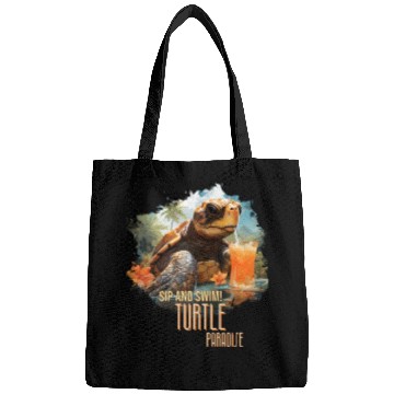 Discover Turtle Paradise: Sip and Swim! Bags