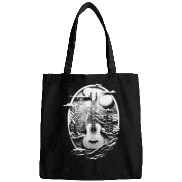 Discover Acoustic guitar landscape instrument gift Bags