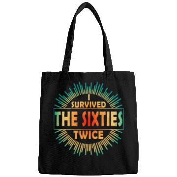 Discover I Survived The Sixties 60S Twice Bags