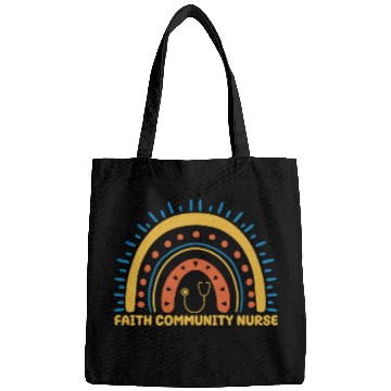 Discover Faith Community Nurse Boho Rainbow Bags