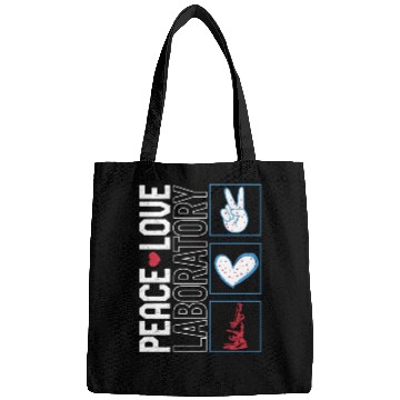 Discover Science Bags, Peace Love Laboratory Bags,