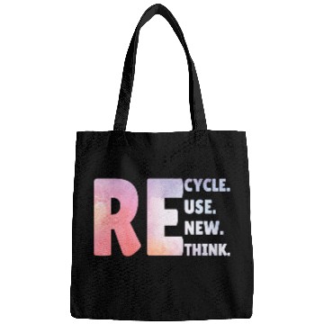 Discover Recycle Use New Think Earth Day Tees Bags