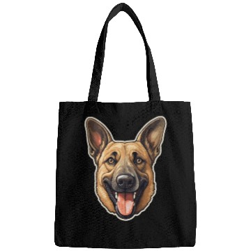 Discover Malinois Dog Face - Pet Lover's Delight Bags