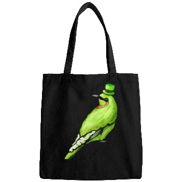 Discover Green Bird With Green Hat For St Patricks Day Bags