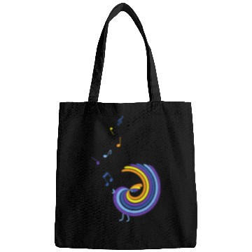 Discover colorful singing bird Bags