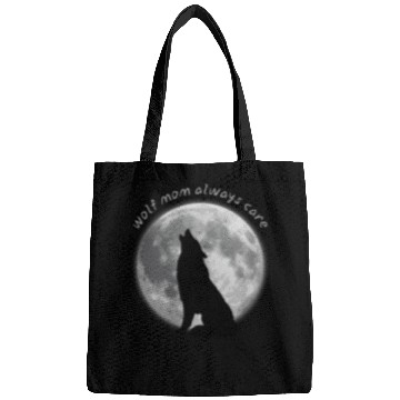 Discover wolf mom always care about his children Bags
