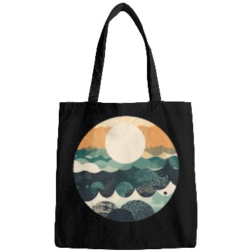 Discover Hokusai Japanese Art Inspired Patterned Ocean Bags