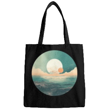 Discover Mystical Deep See Moon Tides and Clouds Bags
